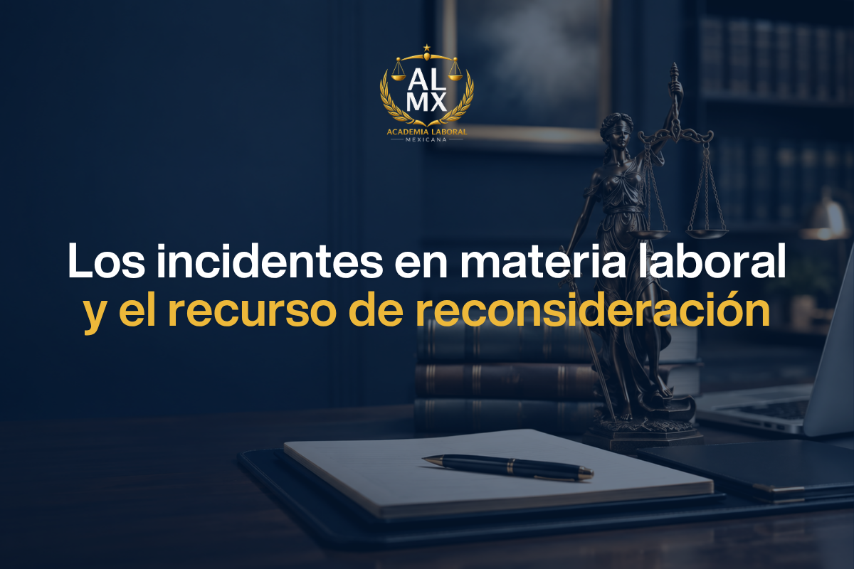 Los incidentes en materia laboral y el recurso de reconsideración: Promoción y contestación